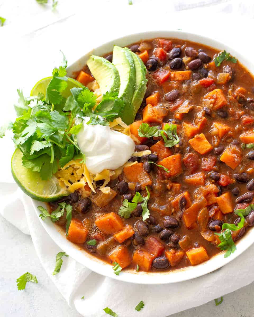 sweet potato black bean chili - Sweet Potato Black Bean Chili