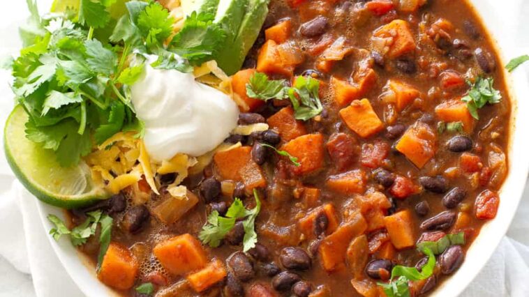 sweet potato black bean chili - Sweet Potato Black Bean Chili