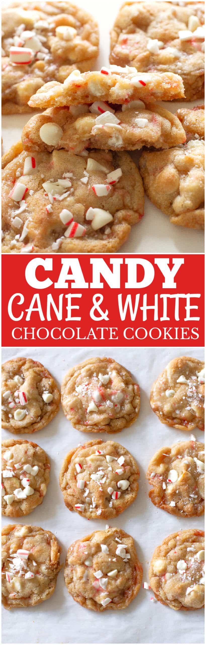 candy cane white chocolate cookies scaled - White Chocolate Candy Cane Cookies