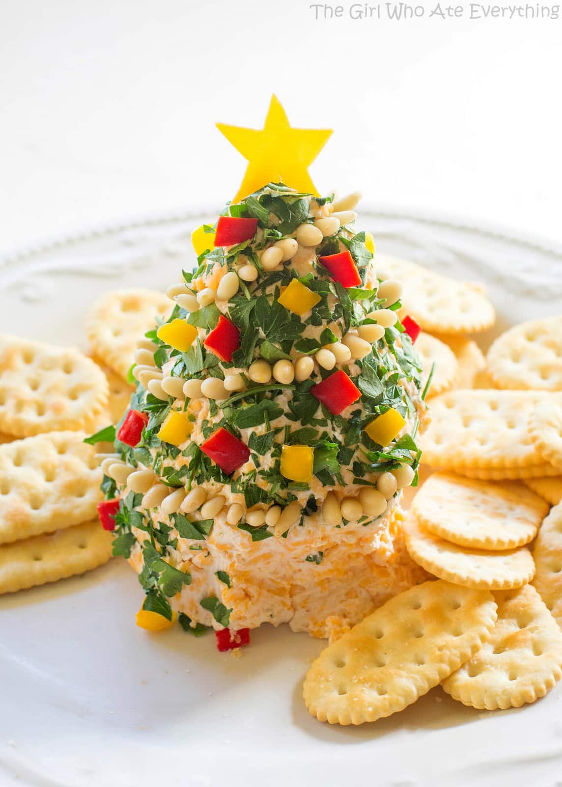 christmas tree cheese ball - Christmas Cheese Tree