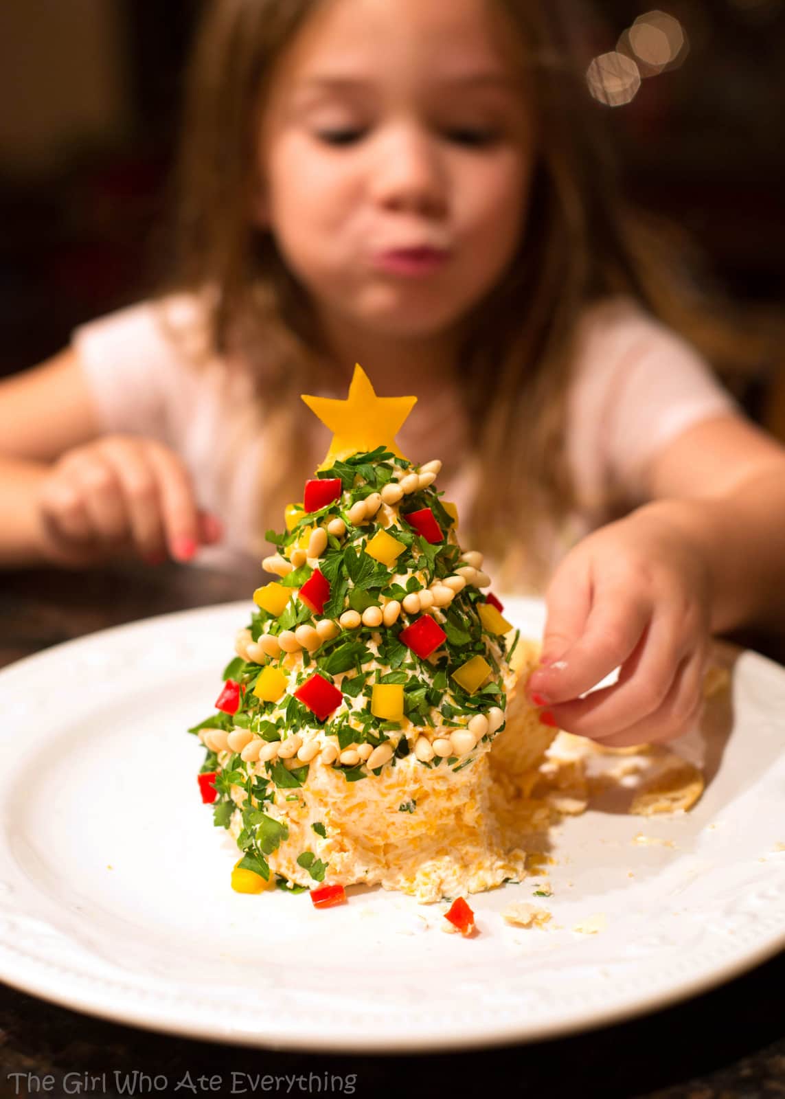 christmas tree cheese ball - Christmas Cheese Tree