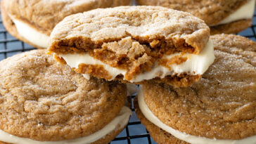 gingerbread sandwich ccokies - Gingerbread Sandwich Cookies
