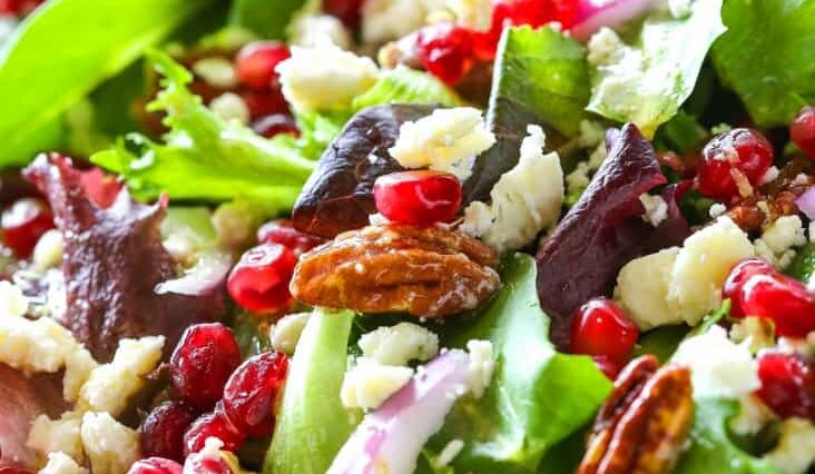 pomegranate salad - Pomegranate Feta Salad