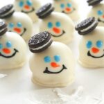 snowman - Melted Snowmen Oreo Balls