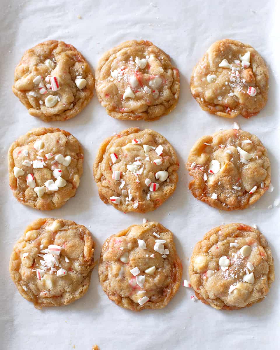 white chocolate candy cane cookies - White Chocolate Candy Cane Cookies