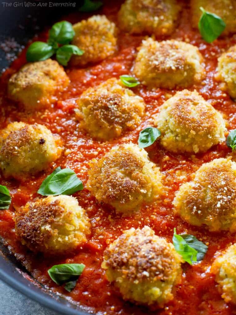 chicken parmesan meatballs - Chicken Parmesan Meatballs