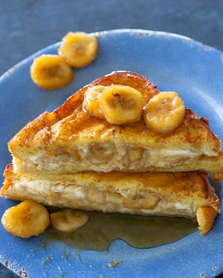 banana stuffed french toast - Banana Stuffed French Toast