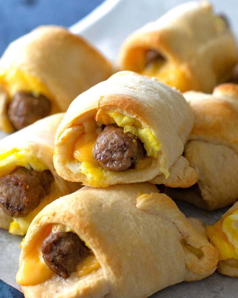 sausage egg roll ups - Sausage and Egg Roll Ups