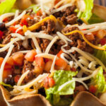 Taco Salad in a Tortilla Bowl