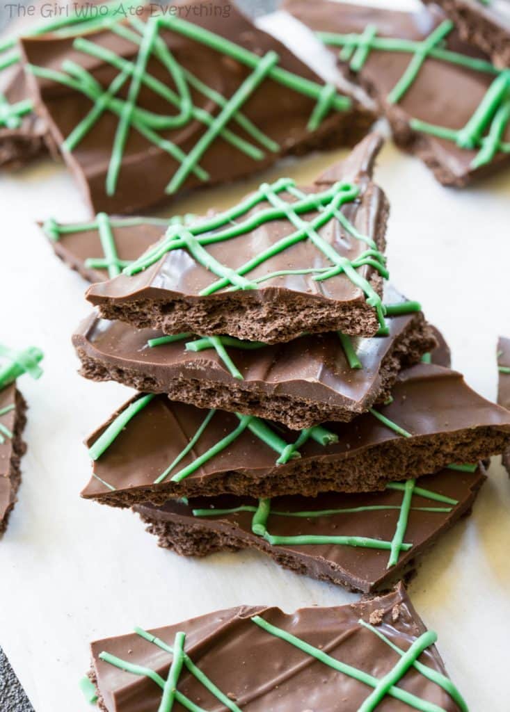 homemade thin mint bark - Mint Chocolate Bark