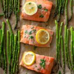 sheet pan salmon asparagus - Sheet Pan Salmon and Asparagus