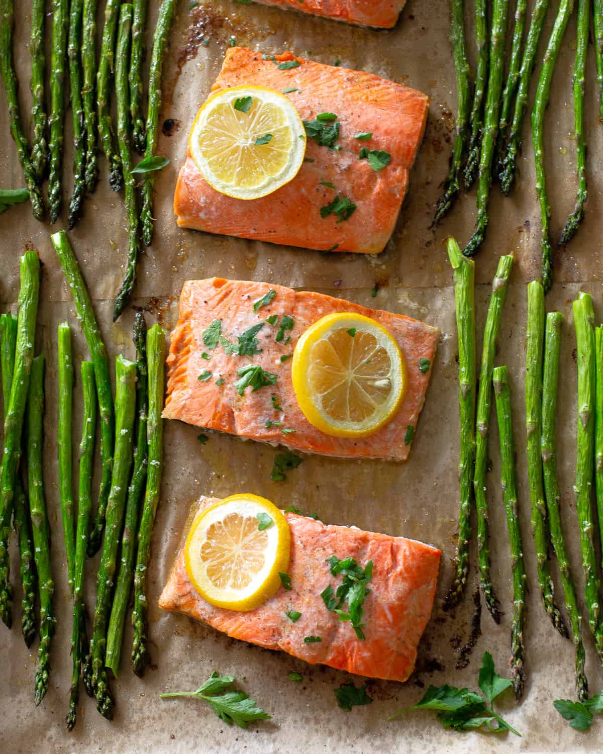 sheet pan salmon asparagus - Sheet Pan Salmon and Asparagus