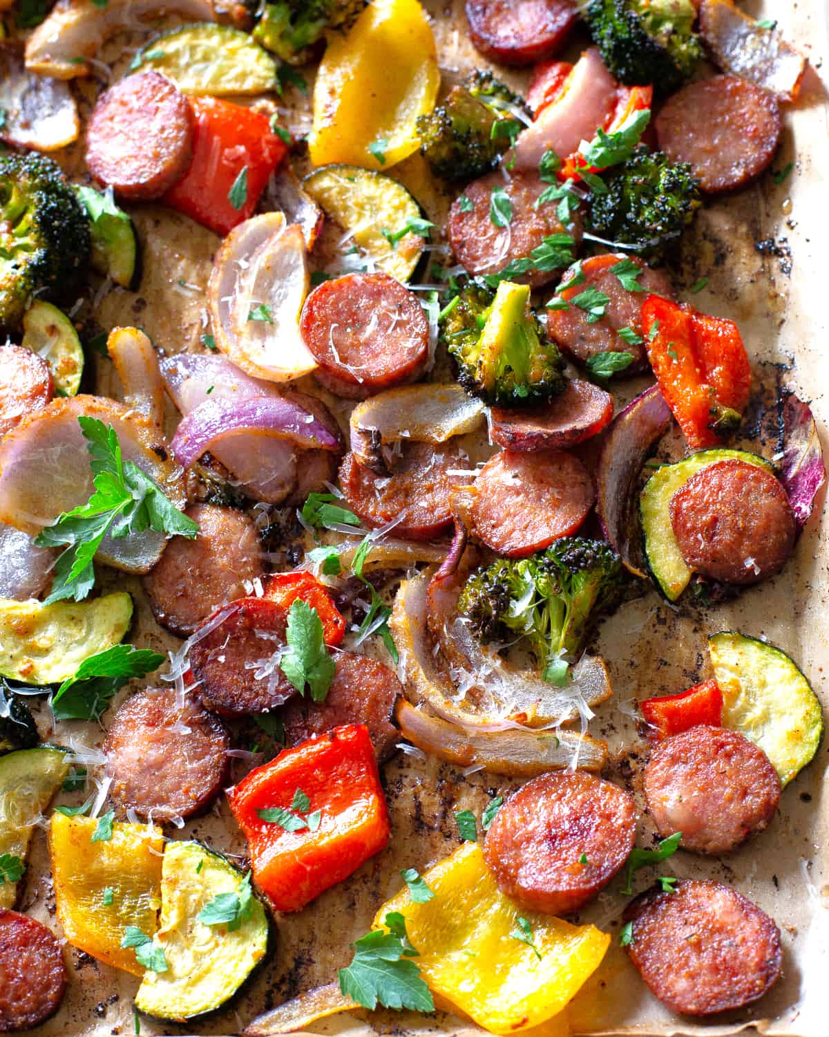 Sheet Pan Sausage and Veggies