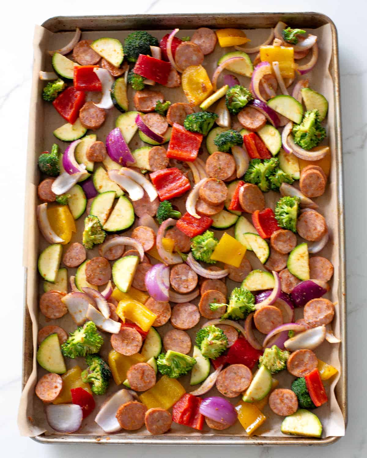 Sheet Pan Sausage and Veggies