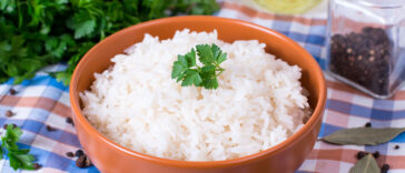 White rice in bowl