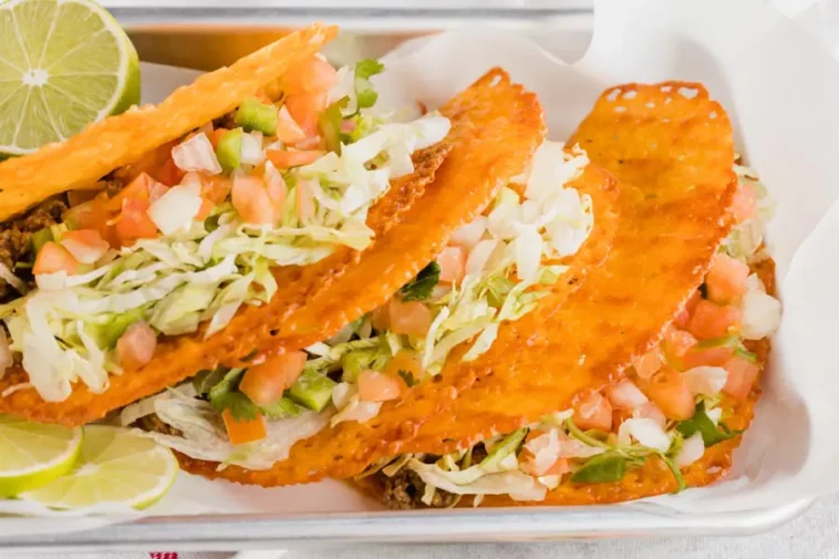 cheese taco shells crispy - Cheese Taco Shells