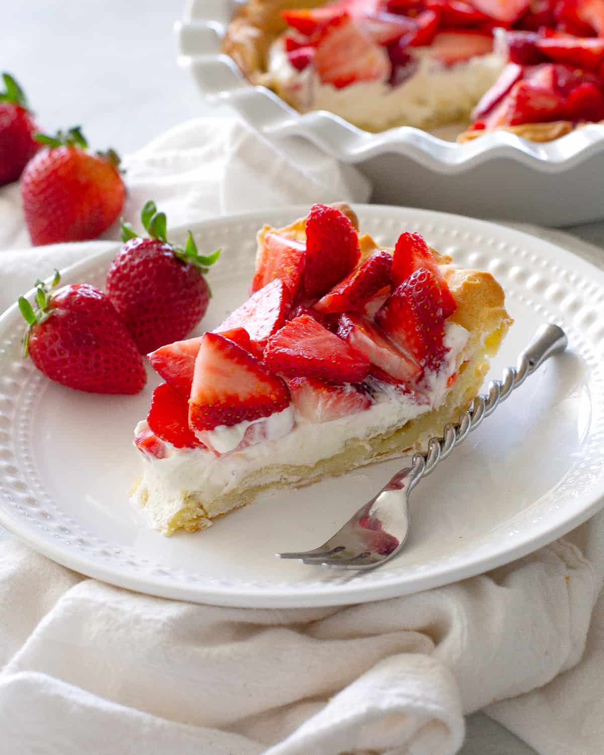 Strawberry Cream Puff Cake