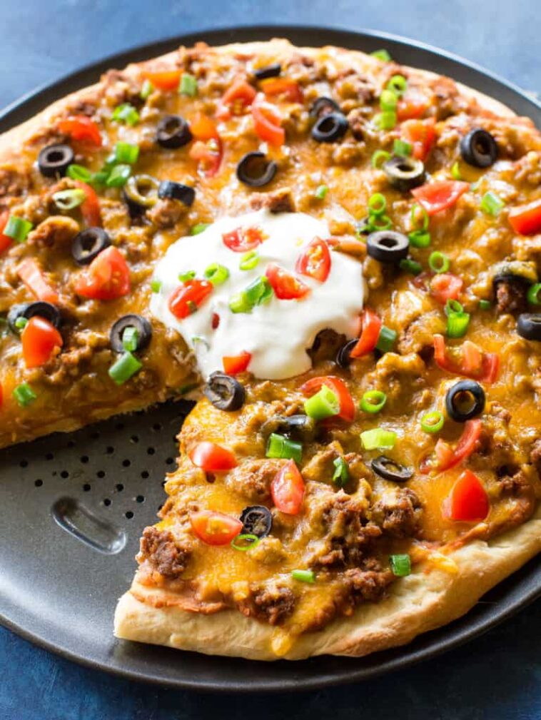 taco pizza recipe - Taco Pizza Recipe