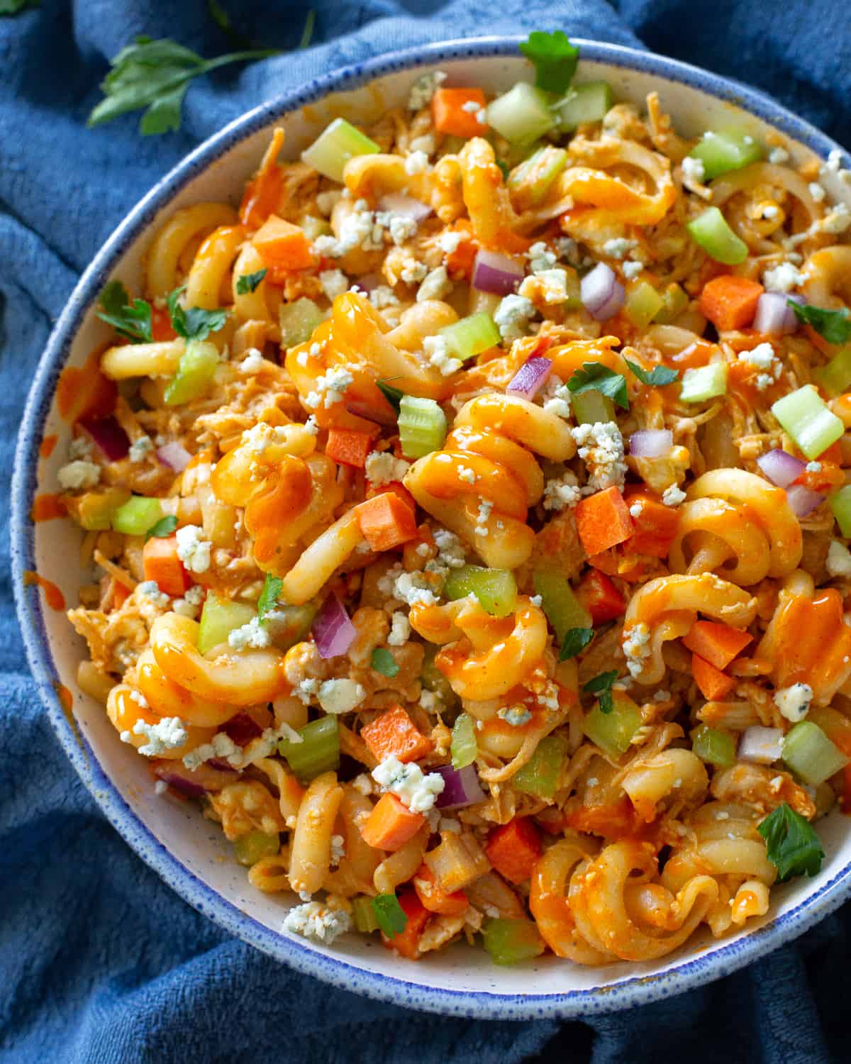 Buffalo Chicken Pasta Salad