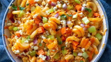 buffalo chicken pasta salad - Buffalo Chicken Pasta Salad