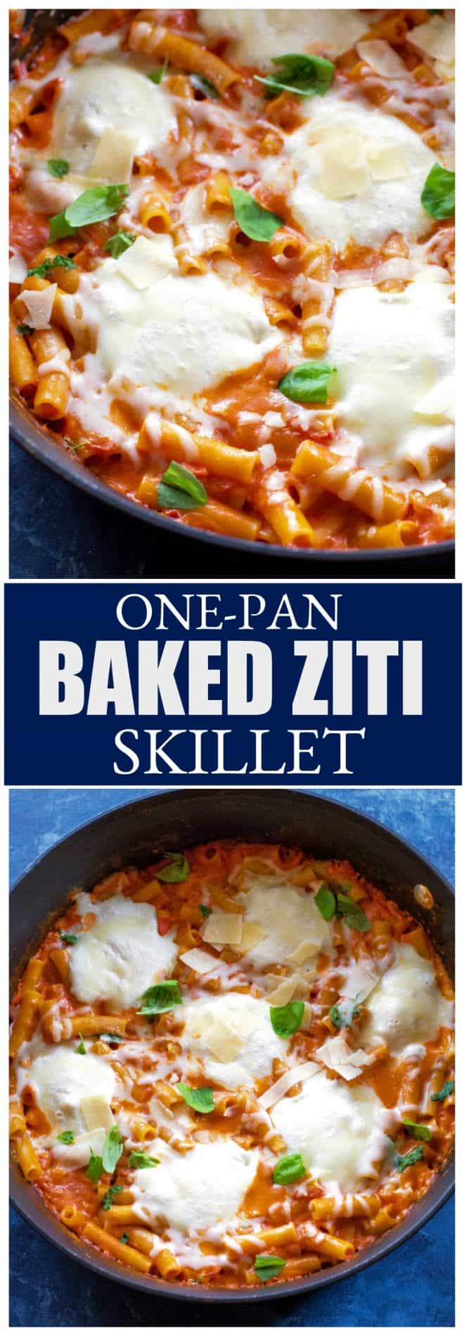 One-Pan Baked Ziti Skillet