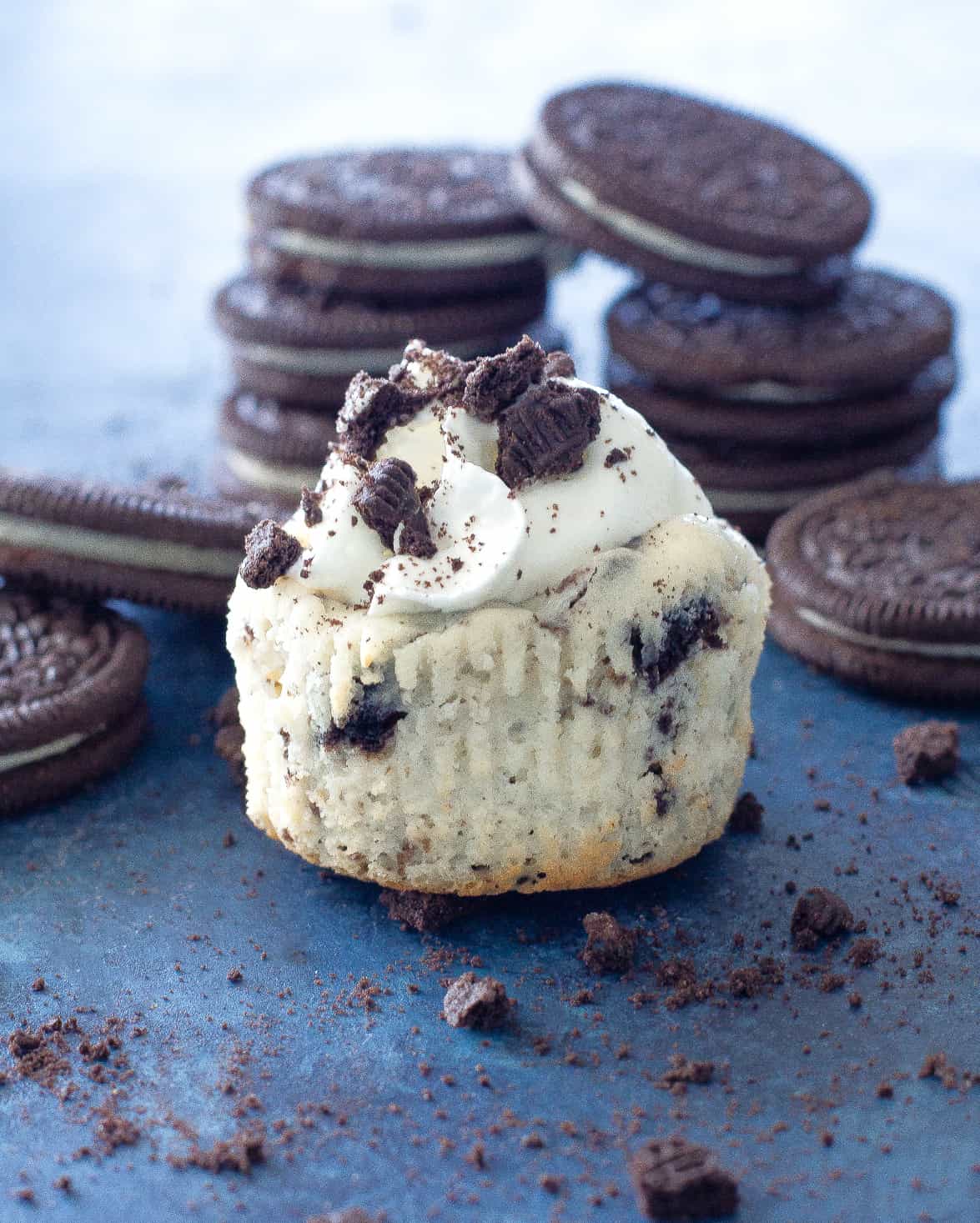 mini oreo cheesecake