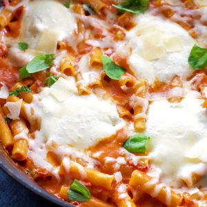 One-Pan Baked Ziti Skillet