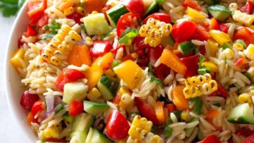 vegetable orzo salad - Vegetable Orzo Salad