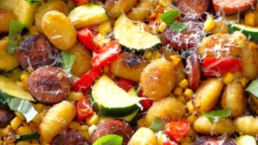 One pan sausage gnocchi veggies - One-Pan Sausage Gnocchi and Veggies