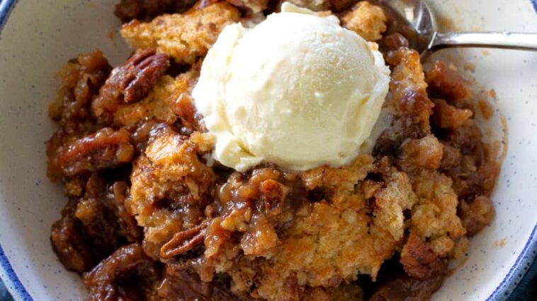 pecan pie cobbler .jpg - Pecan Pie Cobbler