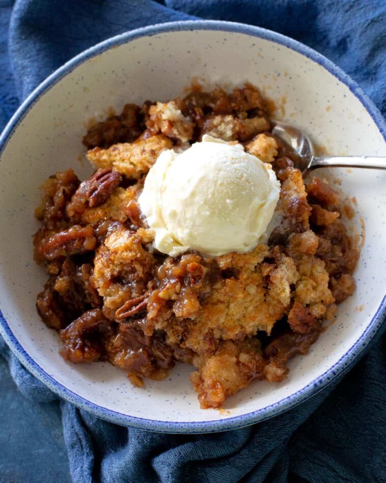 pecan pie cobbler .jpg - Pecan Pie Cobbler