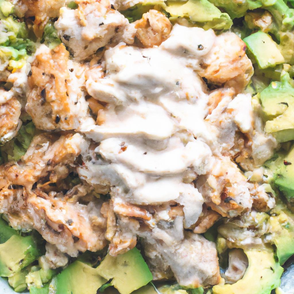 **”Deliciously Keto: Creamy Avocado Chicken Bowl Recipe for 2025″**