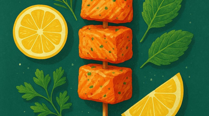 Citrus Herb Salmon Bites