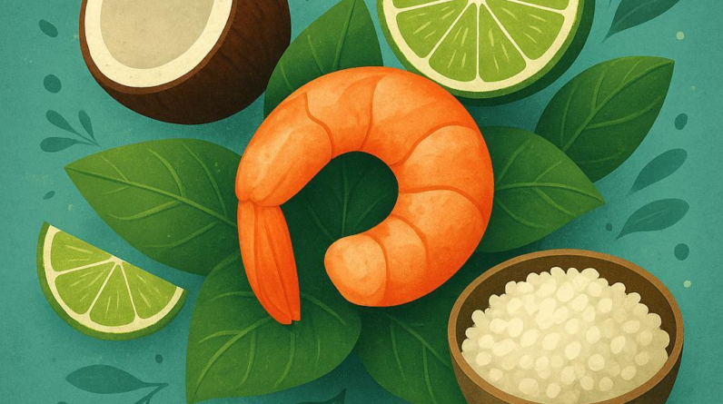 Keto Coconut-Lime Shrimp Bowls