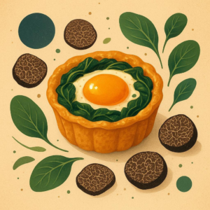 Truffle Spinach Egg Cups