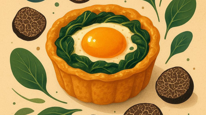 Truffle Spinach Egg Cups