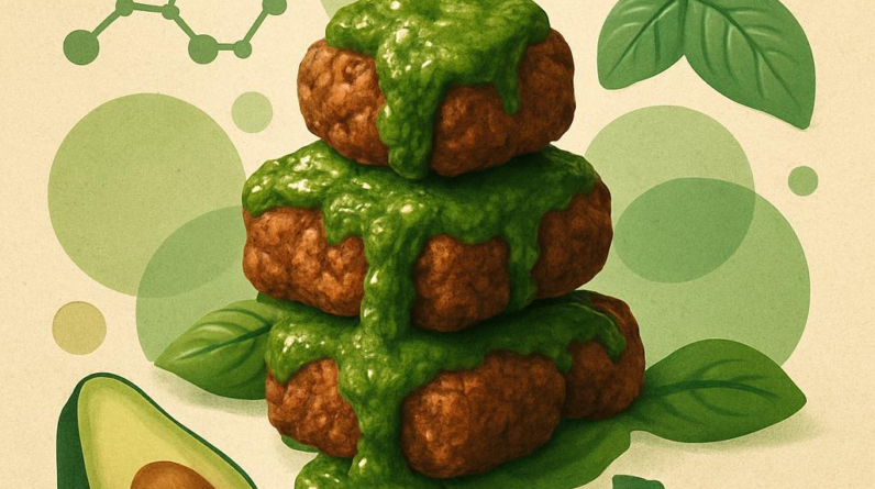 Keto Basil Pesto Lamb Bites