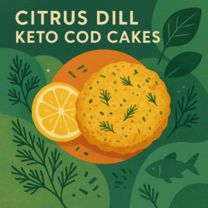 Citrus Dill Keto Cod Cakes