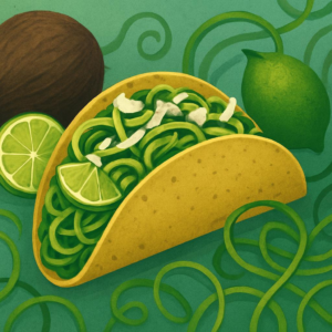Coconut Lime Zoodle Tacos