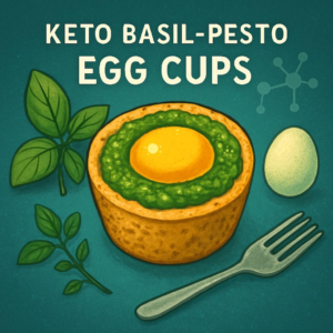 Keto Basil-Pesto Egg Cups