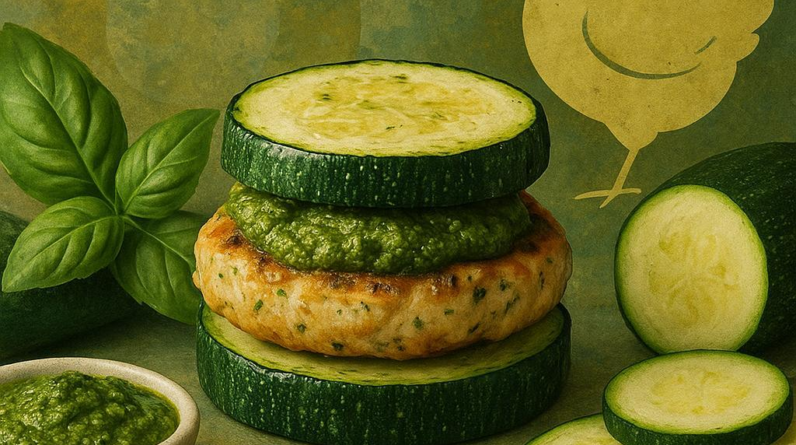 Pesto Chicken Zucchini Sliders - 24143 8e3924ac pesto chicken zucchini sliders Pesto Chicken Zucchini Sliders