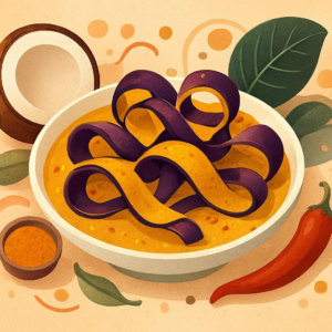 Coconut Curry Eggplant Ribbons