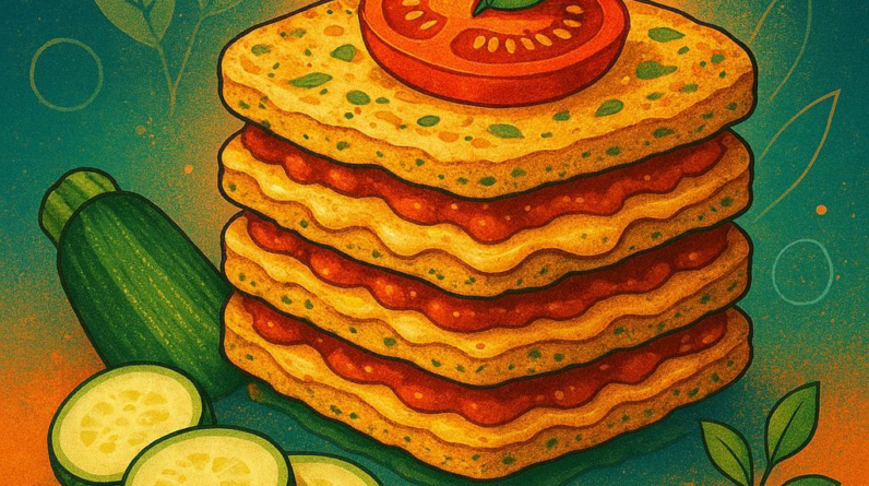 Zucchini Crust Pizza Stack