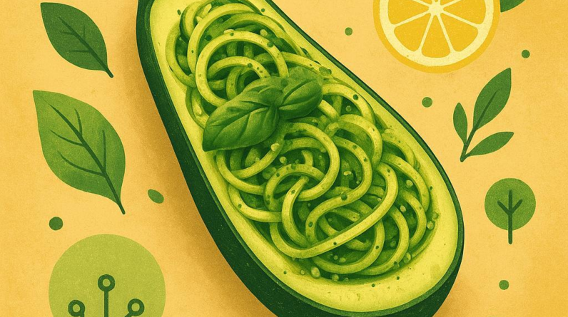 Zesty Pesto Zoodle Boats