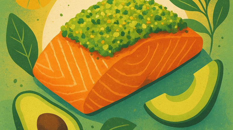 Zesty Avocado-Crusted Salmon