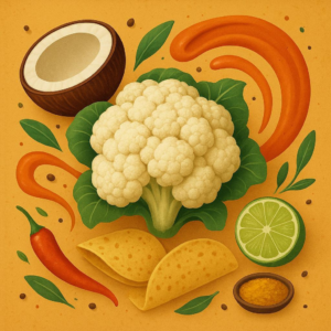 Coconut Curry Cauli Tacos