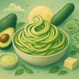 Creamy Avocado Alfredo Zoodles