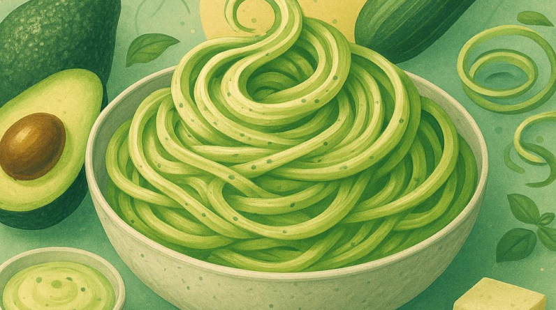 Creamy Avocado Alfredo Zoodles