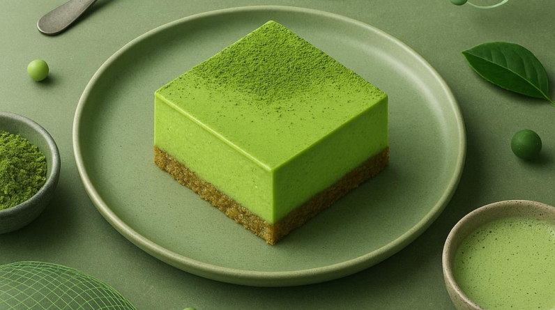Matcha Keto Cheesecake Squares