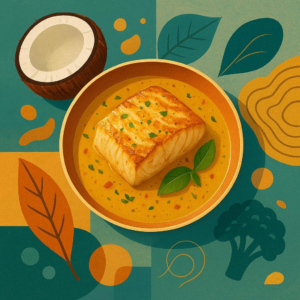 Coconut Curry Keto Cod